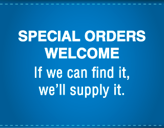 Special Orders Welcome
